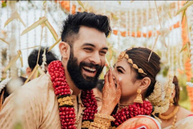 Mouni Roy shared some pictures from the wedding ceremony on Instagram