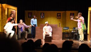 A Scene from “Chup! Adalat Cholchey”