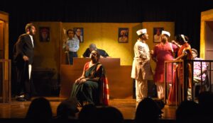 A Scene from “Chup! Adalat Cholchey”
