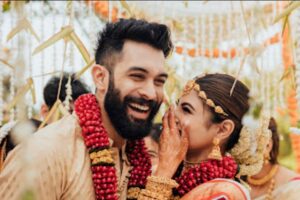 Mouni Roy shared some pictures from the wedding ceremony on Instagram