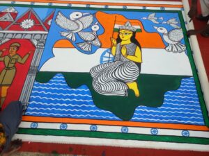 Scroll Painting on Heroic Valour of India’s Freedom Movement by Bahadur Chitrakar, Patuas of WB