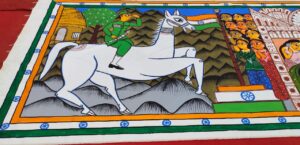 Scroll Painting on Heroic Valour of India’s Freedom Movement by Bahadur Chitrakar, Patuas of WB