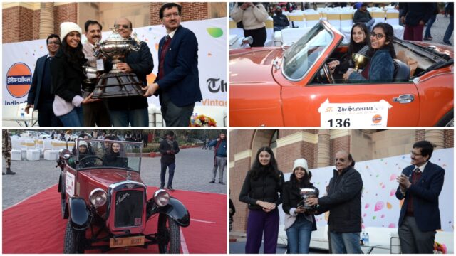 Lady-driven cars passed through three generations and won trophies for Best performance by lady driver at The Statesman Vintage and Classic Car Rally 2023